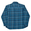 Relaxed Fit Carhartt Checked Flannel Shirt - 2XL Blue Cotton