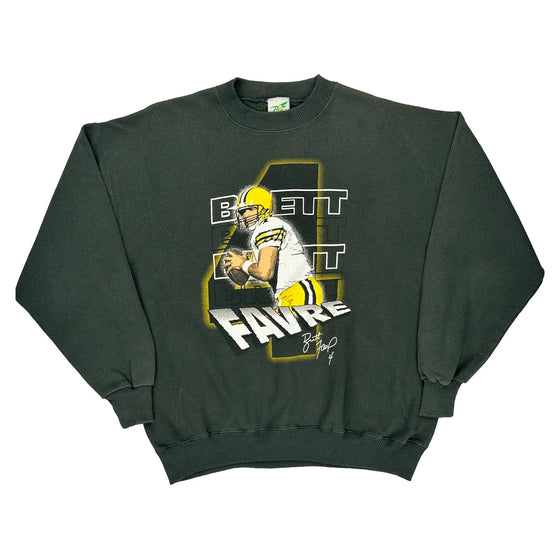 Bennett Favre Unbranded Graphic Sweatshirt - XL Green Cotton