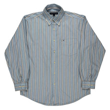  Tommy Hilfiger Striped Shirt - Large Blue Cotton