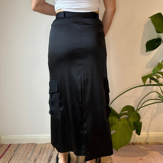 Vintage black Unbranded Cargo Skirt - womens 27" waist