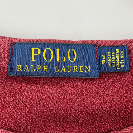 Ralph Lauren Sweatshirt - Small Burgundy Cotton