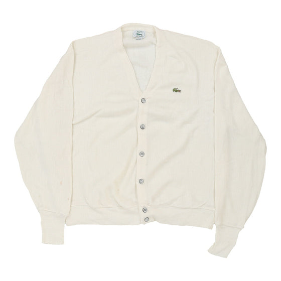 Vintage cream Izod Lacoste Cardigan - mens x-large