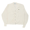 Vintage cream Izod Lacoste Cardigan - mens x-large