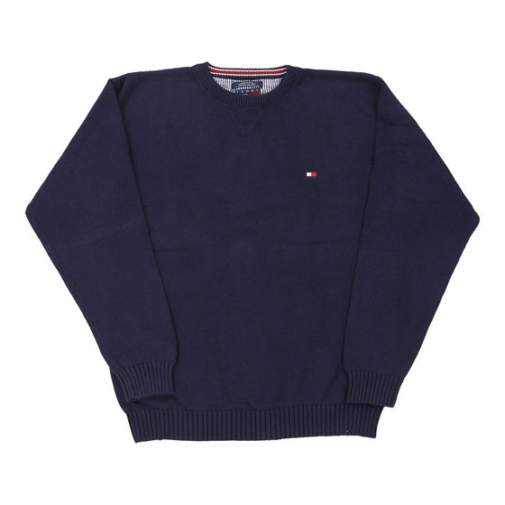 Vintage navy Tommy Hilfiger Jumper - mens x-large