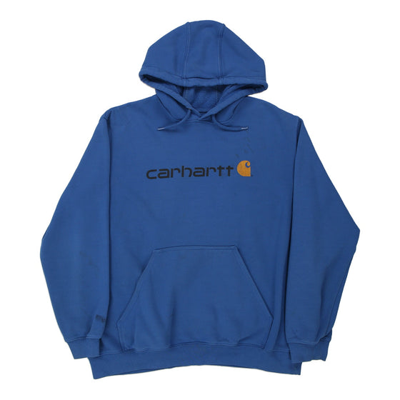 Vintage blue Carhartt Hoodie - mens x-large