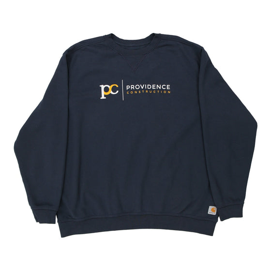 Vintage navy Providence Construction Carhartt Sweatshirt - mens xx-large