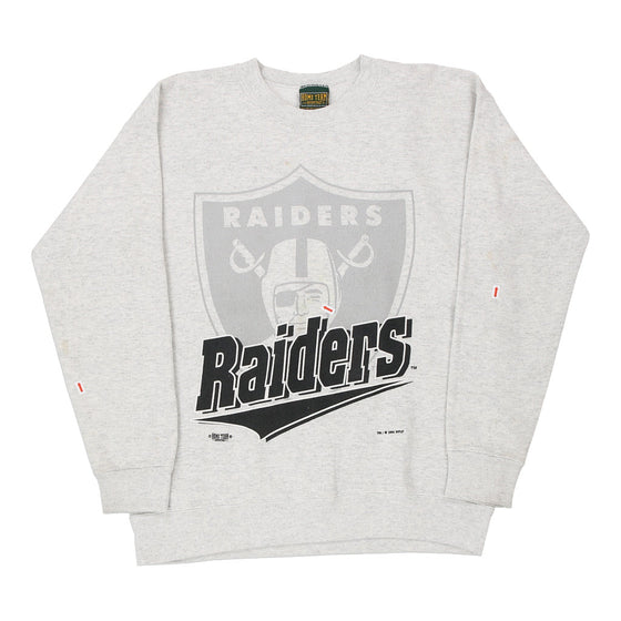 Vintage grey Made in USA Las Vegas Raiders 1994 Home Team Advantage Sweatshirt - mens large