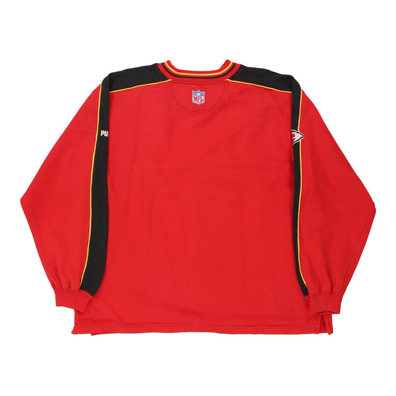 Vintage red Kansas City Chiefs Puma Sweatshirt - mens large