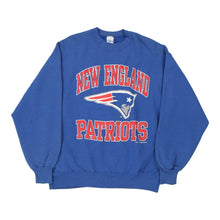  Vintage blue Made in USA New England Patriots 1996 The Gaine Sweatshirt - mens large