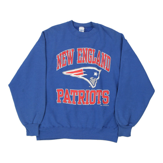 Vintage blue Made in USA New England Patriots 1996 The Gaine Sweatshirt - mens large