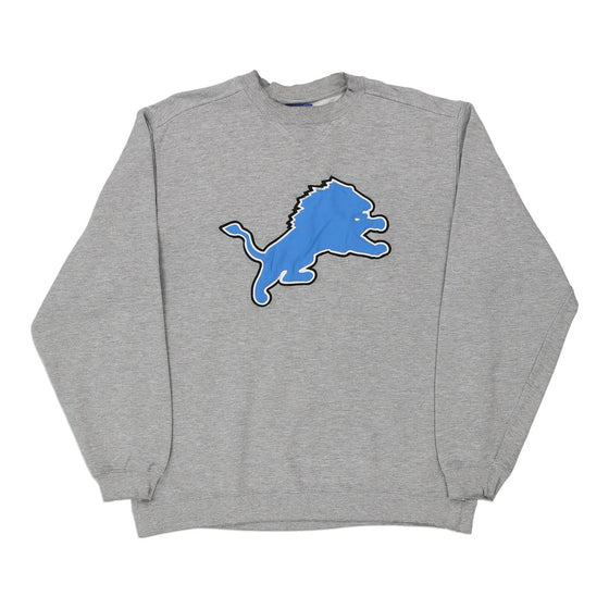 Vintage grey Detroit Lions Reebok Sweatshirt - mens medium