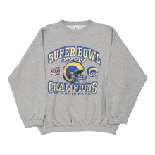  Vintage grey Super Bowl St Louis Rams Logo 7 Sweatshirt - mens xx-large