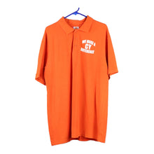  Vintage orange Carhartt Polo Shirt - mens large