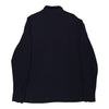 Vintage navy Valentino Long Sleeve Polo Shirt - mens x-large