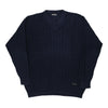 Vintage navy Trussard Sport Jumper - mens large