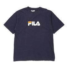  Vintage navy Fila T-Shirt - mens x-large