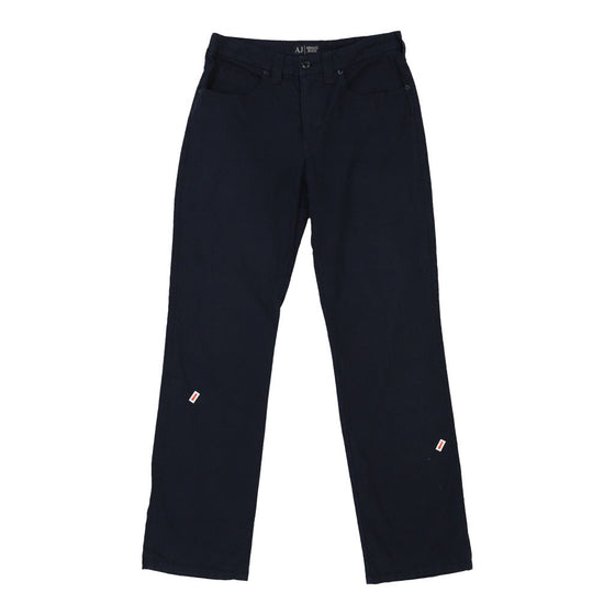 Armani Jeans Trousers - 28W UK 8 Blue Cotton