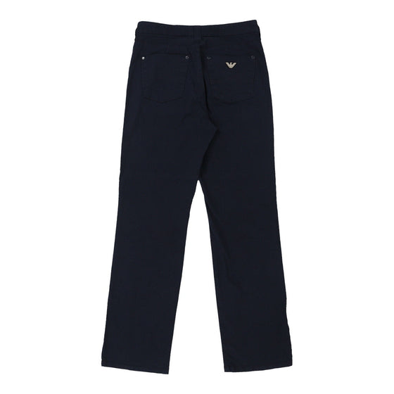 Armani Jeans Trousers - 28W UK 8 Blue Cotton