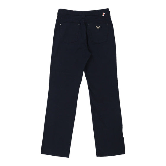 Armani Jeans Trousers - 28W UK 8 Blue Cotton