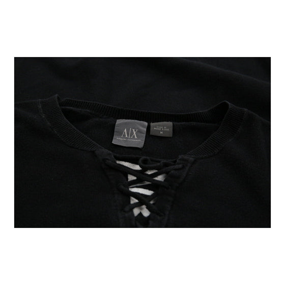 Armani Exchange Sweatshirt - Medium Black Cotton