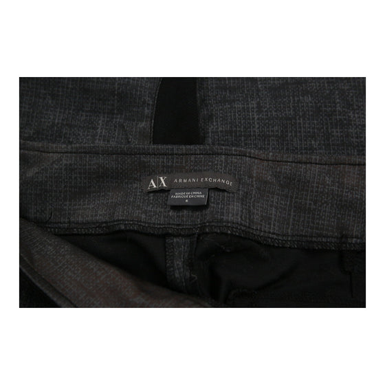 Armani Exchange Trousers - 28W UK 8 Grey Cotton