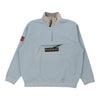 Napapijri Spellout 1/4 Zip - XL Blue Cotton