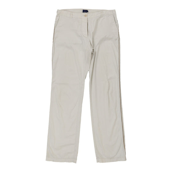 Moncler Trousers - 34W UK 14 White Cotton