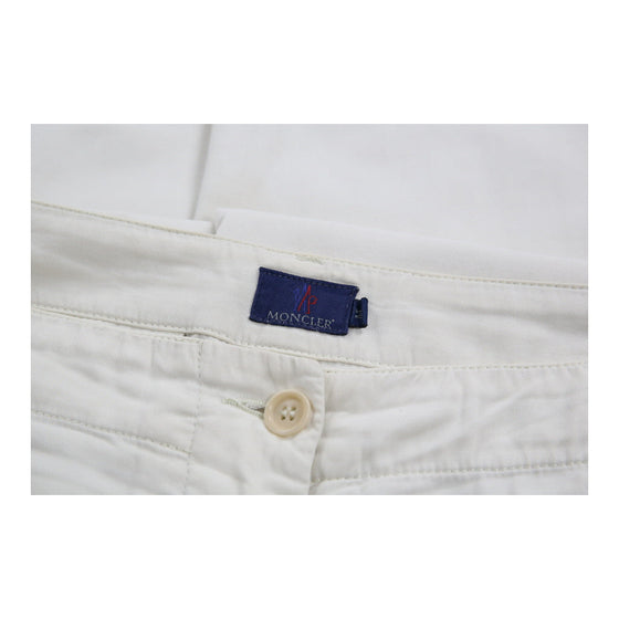 Moncler Trousers - 34W UK 14 White Cotton