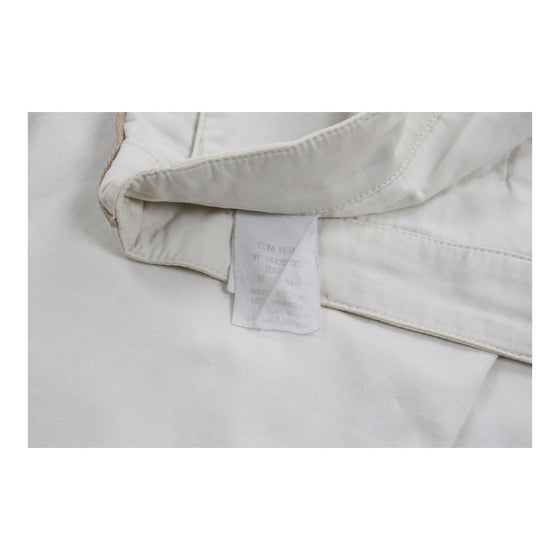 Moncler Trousers - 34W UK 14 White Cotton