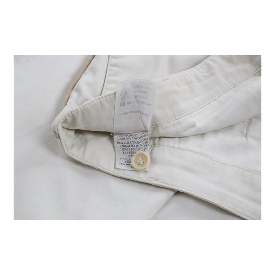 Moncler Trousers - 34W UK 14 White Cotton