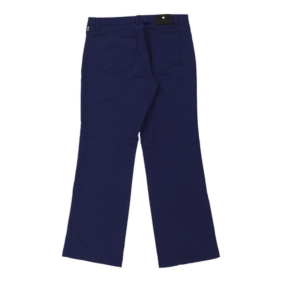 Versace Jeans Couture Trousers - 34W UK 14 Blue Polyester Blend