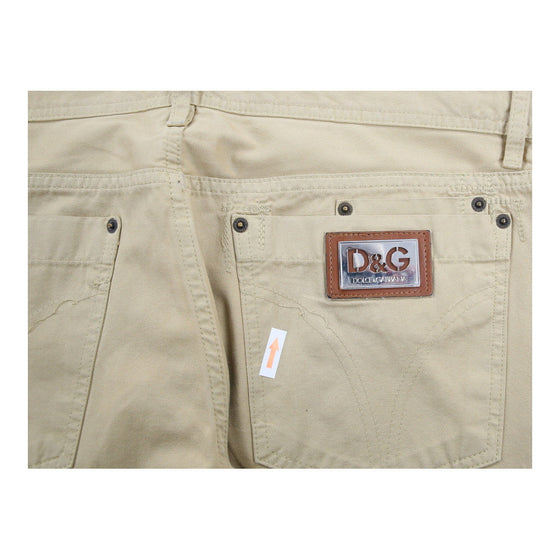 Vintage beige Dolce & Gabbana Trousers - mens 37" waist