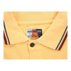 Vintage yellow Napapijri Polo Shirt - mens large