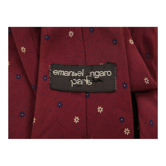 Vintage red Emanuel Ungaro Tie - mens no size