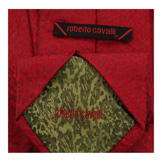 Vintage red Roberto Cavalli Tie - mens no size