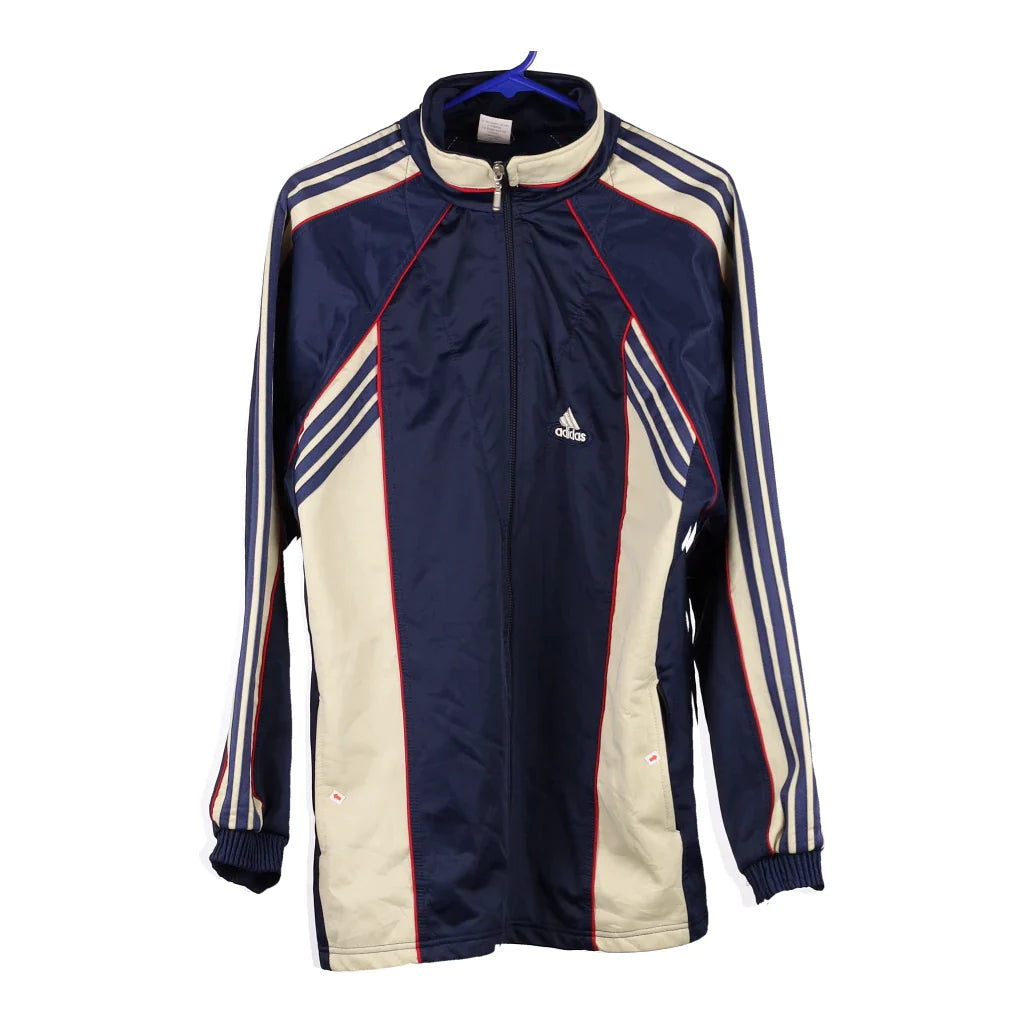 Adidas Track Jacket - XL Navy Polyester – Thrifted.com