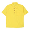 Vintage yellow 70's David Thmposon Polo Shirt - mens large