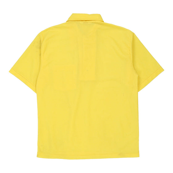 Vintage yellow 70's David Thmposon Polo Shirt - mens large