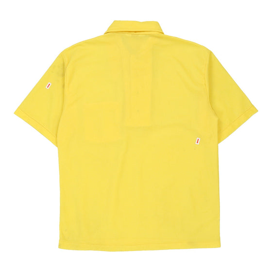 Vintage yellow 70's David Thmposon Polo Shirt - mens large