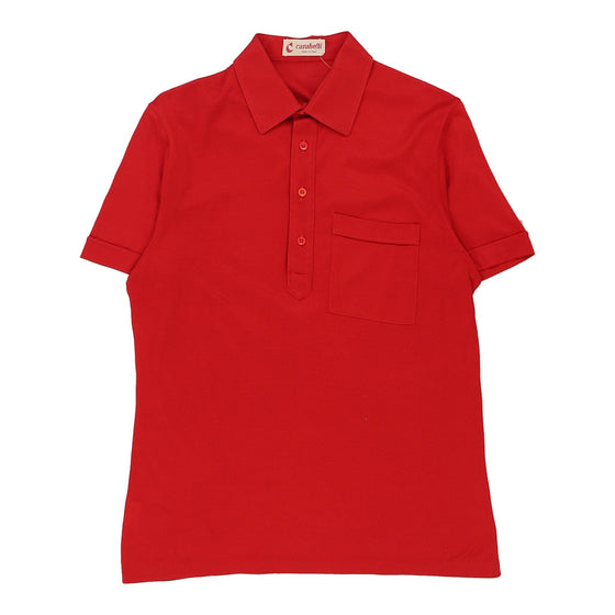 Vintage red Carabelli Polo Shirt - mens medium