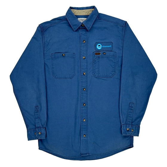 Element Logo Carhartt Shirt - Medium Blue Cotton