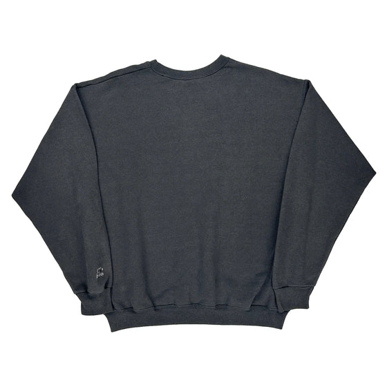 Starter Graphic Sweatshirt - Small Grey Cotton Blend