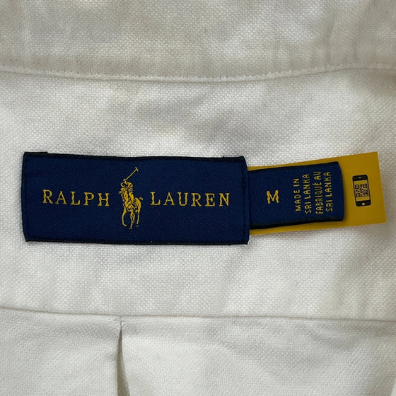 Ralph Lauren Shirt - Medium White Cotton