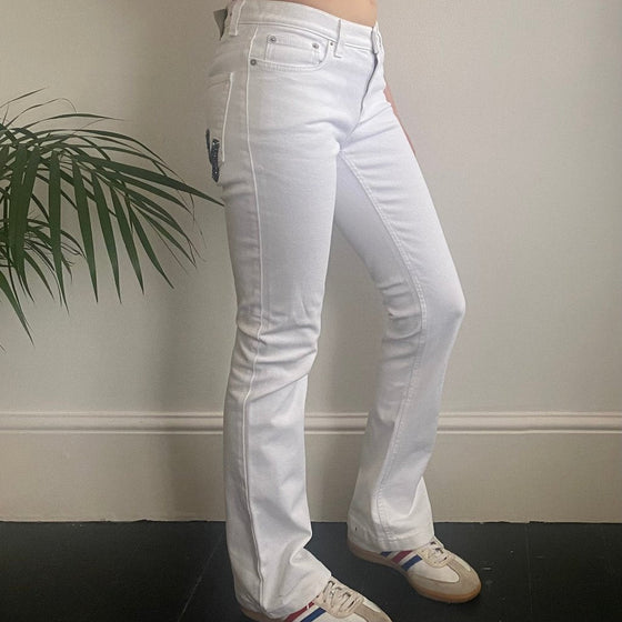 Vintage white Richmond Jeans - womens 28" waist