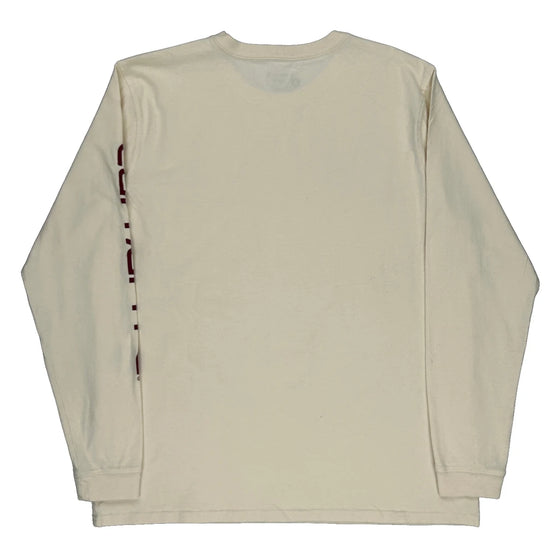 Carhartt Graphic Long Sleeve T-Shirt - Large Cream Cotton