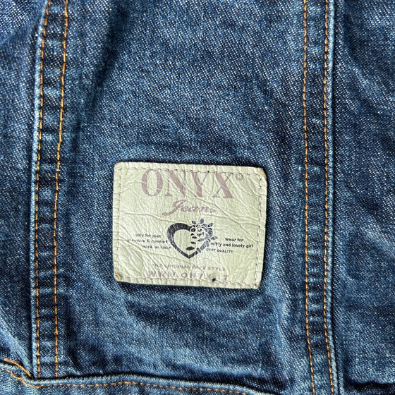 Vintage blue Onyx Denim Jacket - womens medium