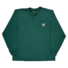  Carhartt Long Sleeve T-Shirt - Large Green Cotton