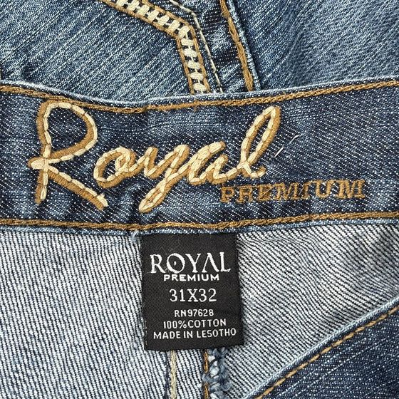 Hip Hop Royal Jeans - 31W UK 10 Blue Cotton