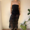 Vintage black Intimissimi Strapless Dress - womens small