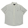 Polo Logo Ralph Lauren Shirt - XL White Cotton